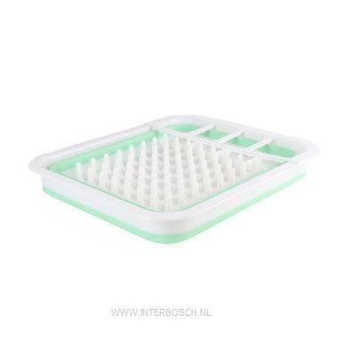 Synx Tools Égouttoir vert - Égouttoir à vaisselle avec range-couverts