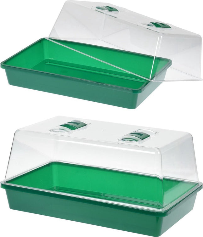 Synx Toools 2 bacs de culture avec couvercle 18 x 38 x 24 cm - Propagateur/potager