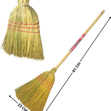 Synx Tools kinder mixstrobezem - bezems - kinder bezem - bezem kind - speelgoed bezem - Lengte 91cm