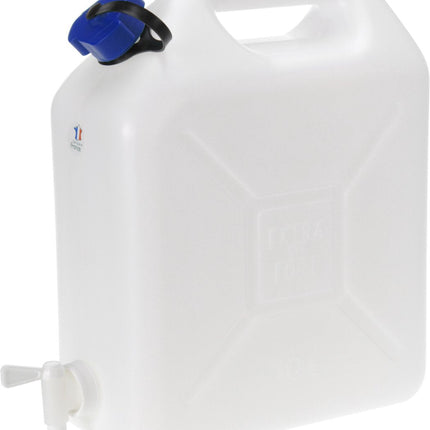 Jerrycan pour eau - 1x - 2x - 3x - 10 litres - Plastique - avec robinet et bouchon - Camping