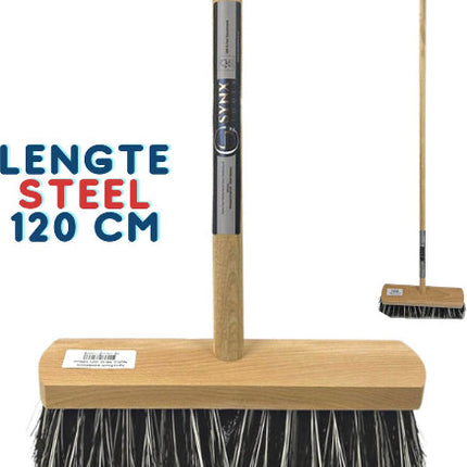 Synx Tools Harde Bezem Old Dutchie - Tuinbezem - Bezems met steel 120 cm