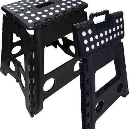 Synx Tools Escabeau/tabouret de cuisine - pliable - noir/blanc