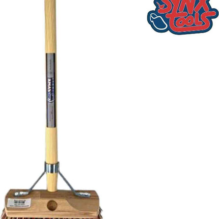 Synx Union Balai à main en nylon extra dur 22 cm - avec manche 150 cm