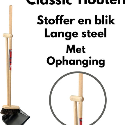 Balai Coco Synx Tools 50 cm et pelle et balayette à long manche 97 cm