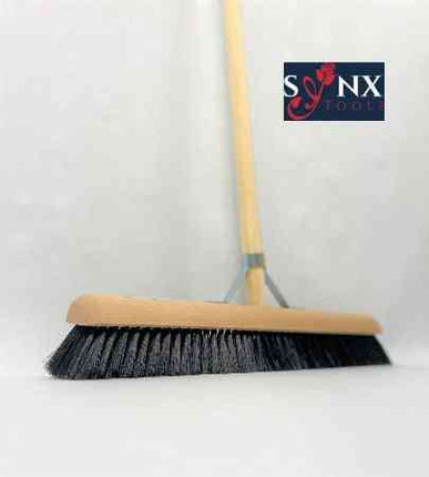 Synx Tools Balai de salle 50 cm crin de cheval - Balai doux - Avec manche 150 cm