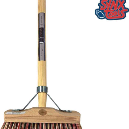 Synx Union Balai à main en nylon extra dur 22 cm - avec manche 150 cm