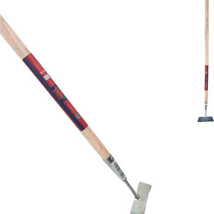 Synx Tools Mini-houe 12 cm - Houes - Grattoir à joints - Brosse à mauvaises herbes - Couteau à mauvaises herbes - Grattoirs/racloirs avec manche 75 cm