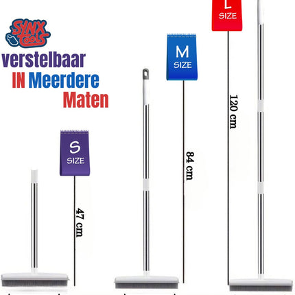 Synx Tools 2 in 1 Rubberen bezem - binnen & buiten - bezem - binnenbezem