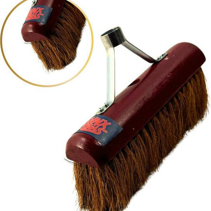 Synx Tools Balai coco Balai d'intérieur 30 cm - Balai en coco Capuchon rouge - Balai d'intérieur - Poils en coco - Balai d'intérieur - Balai - Sans manche