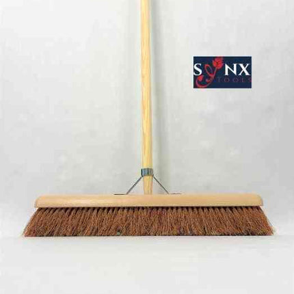 Synx Balai Cocos 60 cm - Balai souple - Avec manche 150 cm