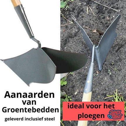 Synx Tools Bêche 20 cm - Cultivateur sans manche - Outils de travail du sol