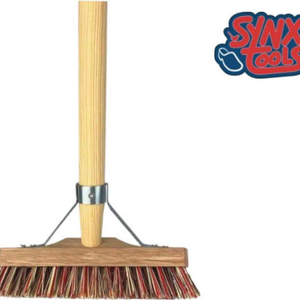 Synx Union Balai à main en nylon extra dur 22 cm - avec manche 150 cm