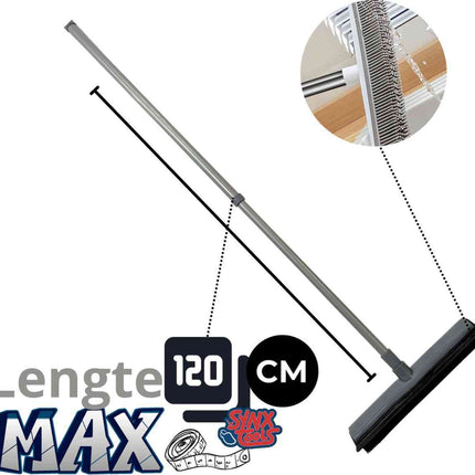 Balai en caoutchouc souple Synx 30 cm - Avec manche télescopique - Racloirs