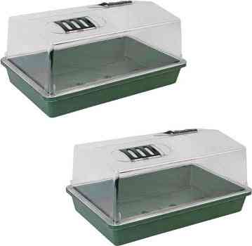 Synx Tools 2 bacs de culture avec couvercle 37,5 cm - Potager