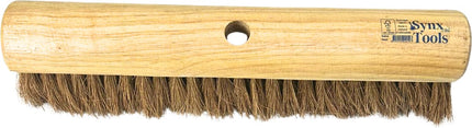 Synx Tools Balai en vrac 50 cm Balai de salle - Poils de coco - Poils doux - Sans manche - Balai d'intérieur - balai en coco