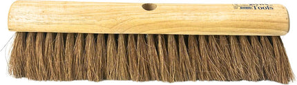 Synx Tools Balai en vrac 50 cm Balai de salle - Poils de coco - Poils doux - Sans manche - Balai d'intérieur - balai en coco