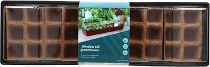 Serre de fenêtre SOGO + 30 pots en tourbe - Compacte