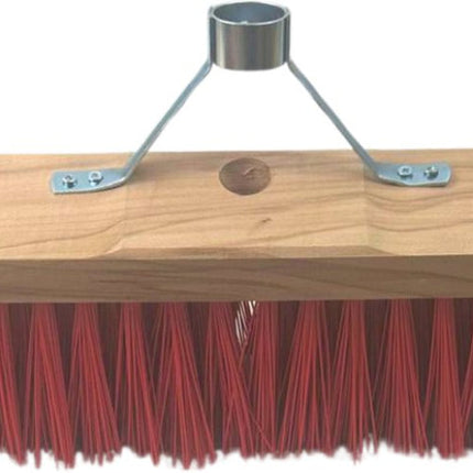 Synx Tools nylon 50 cm - avec support pour manche sans manche - Balai d'extérieur - Balais - Balai de rue Poils synthétiques - Brosses à récurer - Articles de nettoyage - Sans manche