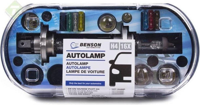H4 Kit d'ampoules pour voiture - 16 pièces - Benson