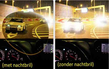 Synx Tools Lunettes de nuit Du Luxe  Vision nocturne - Conduite en toute sécurité - Lunettes de voiture - Lunettes jaunes pour la conduite - Meilleure visibilité - Sécurité