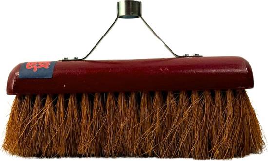 Synx Tools Balai coco Balai d'intérieur 30 cm - Balai en coco Capuchon rouge - Balai d'intérieur - Poils en coco - Balai d'intérieur - Balai - Sans manche