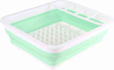 Égouttoir pliable - Égouttoir en silicone - Gris