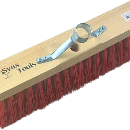 Synx Tools nylon 40 cm - avec support pour manche sans manche - Balai d'extérieur - Balais - Balai de rue Poils synthétiques - Brosses à récurer - Articles de nettoyage - Sans manche