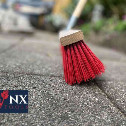 Synx Balai d'écurie en nylon 60 cm - avec manche de 150 cm - balai de rue en plastique
