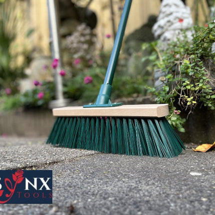 Synx Tools Bezem Groen - bezems - Straatbezem - incl.Steel 117cm