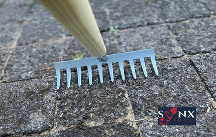 Synx Tools Râteau de jardin 10 dents - râteau - râteau à gazon - avec manche 150 cm