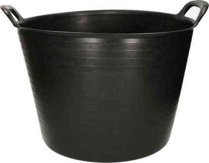 2 seaux/paniers à linge souples noirs 42 litres - Rangement et paniers à linge