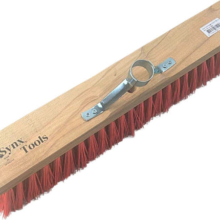 Synx Tools nylon 50 cm - avec support pour manche sans manche - Balai d'extérieur - Balais - Balai de rue Poils synthétiques - Brosses à récurer - Articles de nettoyage - Sans manche