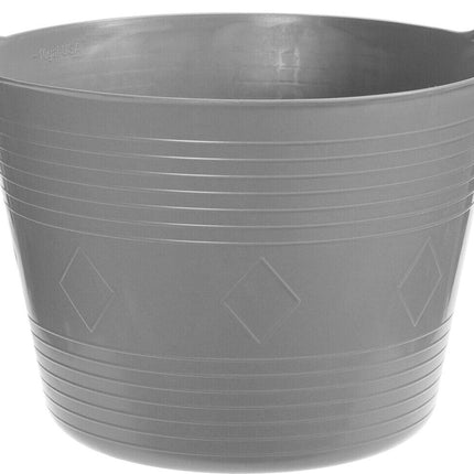 Grijze flexibele kuip emmer 40 liter