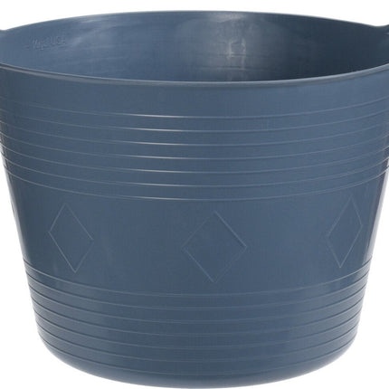 Donkerblauwe flexibele kuip emmer 40 liter