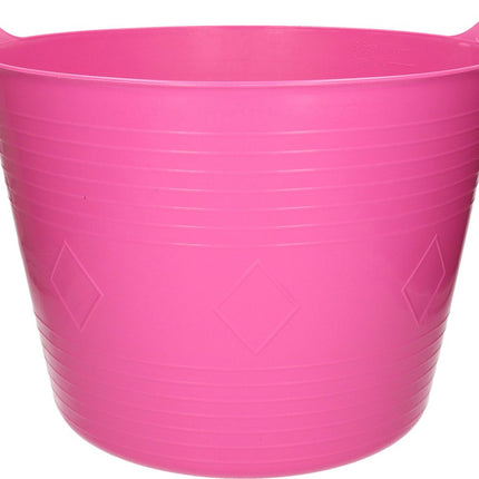 Roze flexibele kuip emmer 40 liter