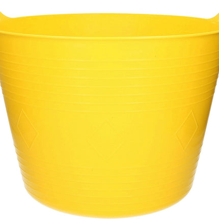 Gele flexibele kuip emmer 40 liter
