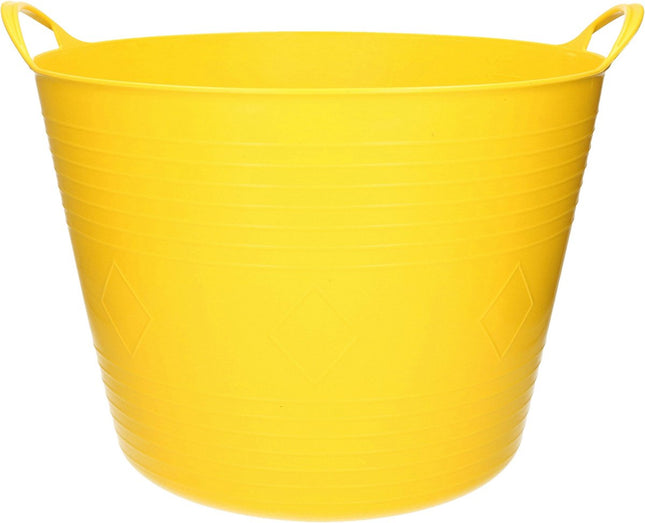 Gele flexibele kuip emmer 40 liter