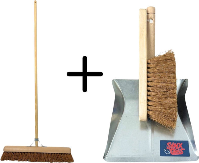 Balai Synx Tools Coco 50 cm et ensemble pelle et balayette Koko