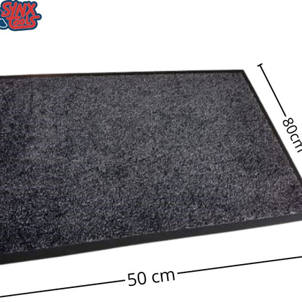 Antraciet deurmat 50x80cm met afmetingen