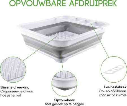 Égouttoir pliable - Égouttoir compact avec range-couverts