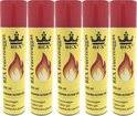 6x gaz pour briquet / gaz butane 300 ml