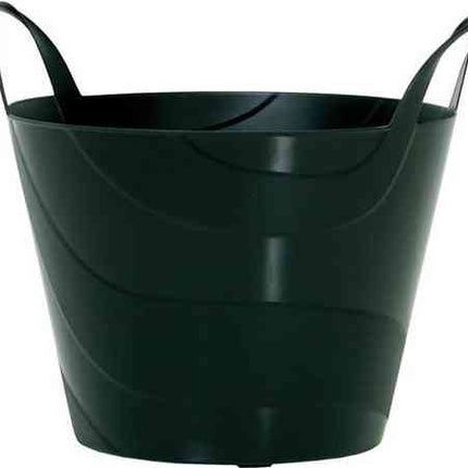 2x Seaux/paniers à linge flexibles noirs 45L - Paniers de rangement et paniers à linge