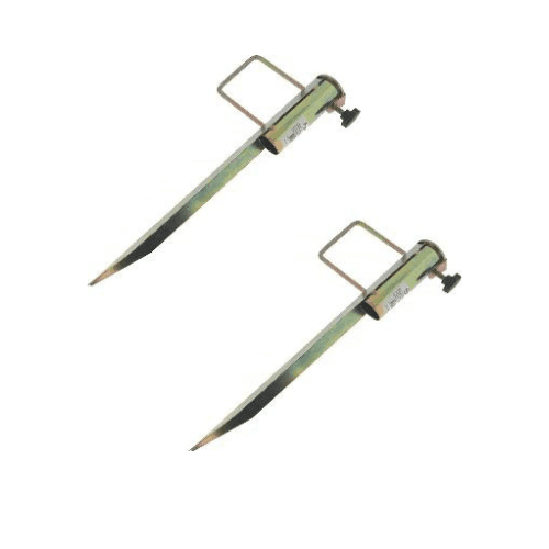 2 pièces Support de parasol 45 cm Métal - pour plage/jardin/pique-nique - pied de parasol / support de parasol