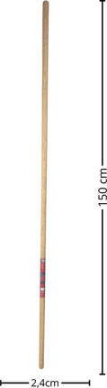 Synx Tools Bezemsteel Tauari 150cm - buiten bezem - Tuinbezem