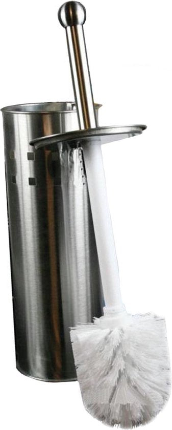 RVS toiletborstel met houder, modern design