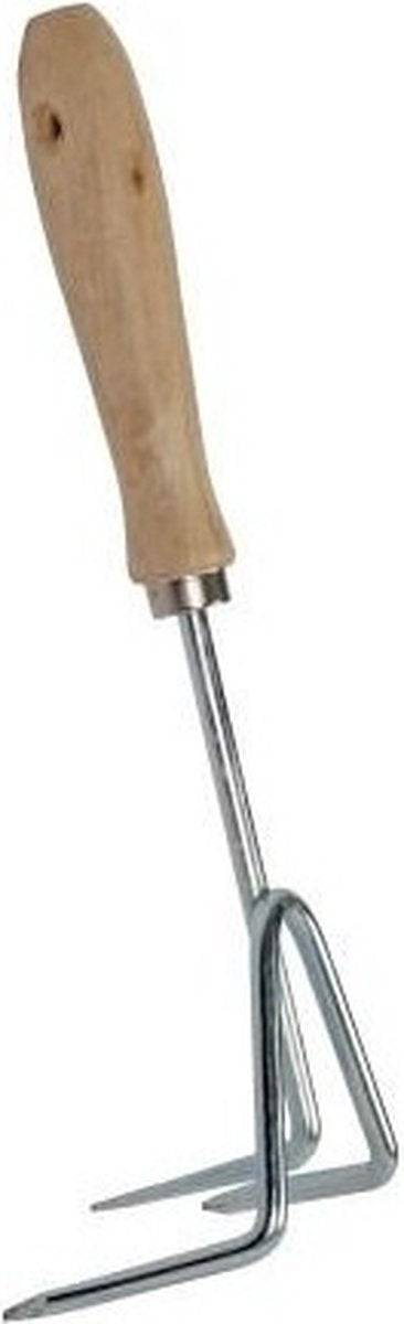 Racloir à main avec manche en bois et 3 dents - 30 cm - Articles de jardinage - Outils de jardinage