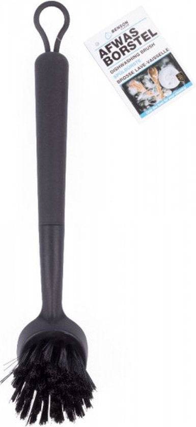 HS Home Brosse à vaisselle - Noire - Brosse design - Ronde