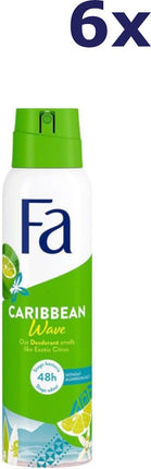 Fa Caribbean Lemon Deodorant Spray enkele fles