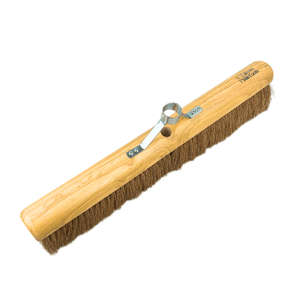 Synx Tools Balai Coco 60 cm - Balai d'intérieur - avec support pour manche - Poils de coco - Poils doux - Balai d'intérieur