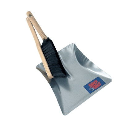 Balayette et pelle en métal noir Balayette et pelle - Mélange de crin de cheval Synx Tools - Balayette et pelle